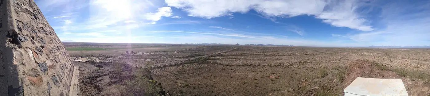 Poston-Butte-Pano View from Poston Butte
