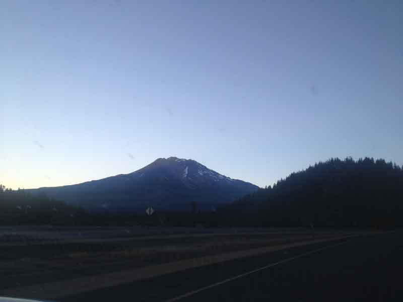 Sunrise mountain view