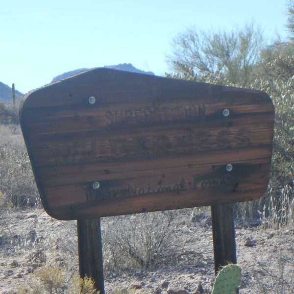 Superstition-Wilderness-Page Superstition Wilderness Sign